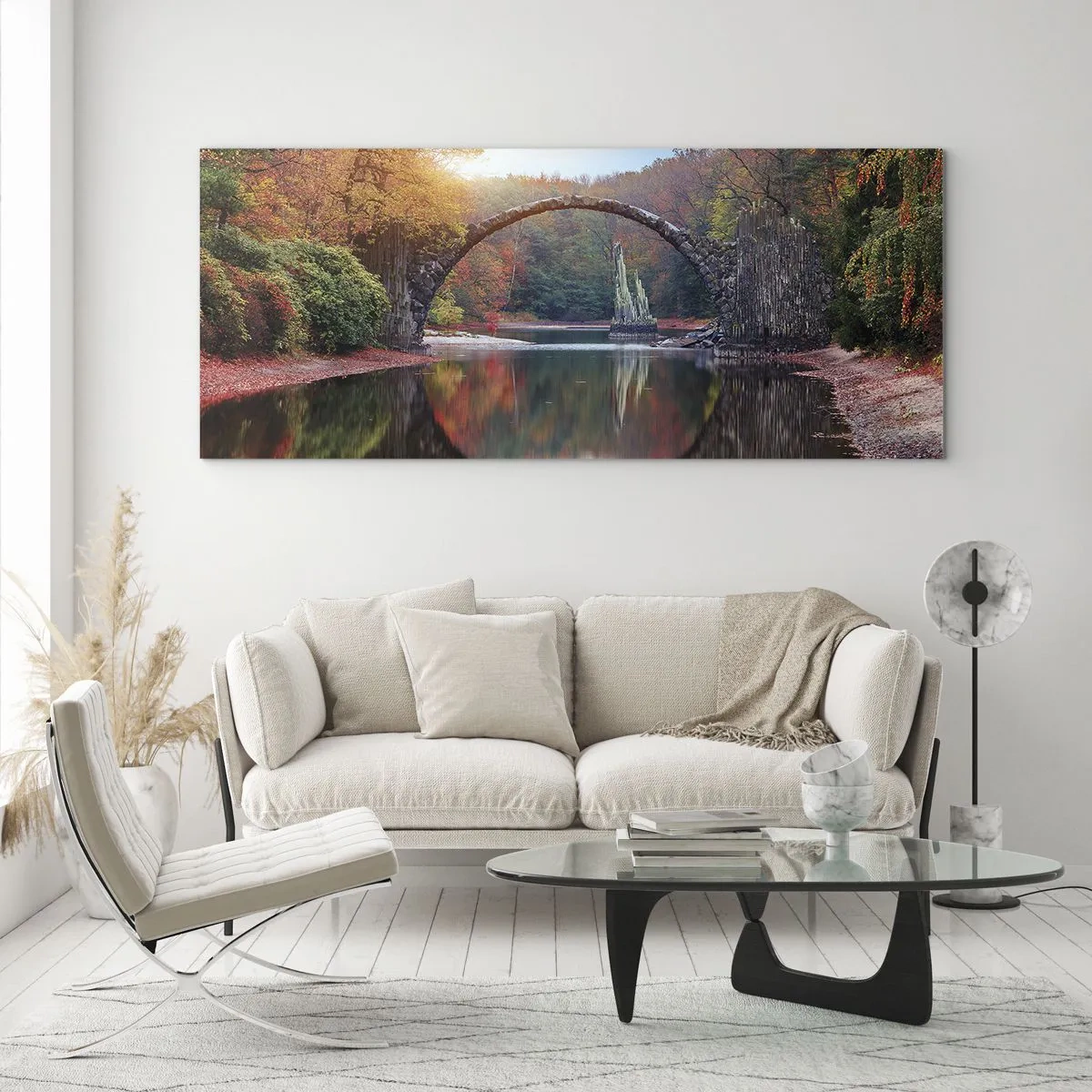Schilderen op glas - Aan de andere kant van de spiegel - 120x50 cm