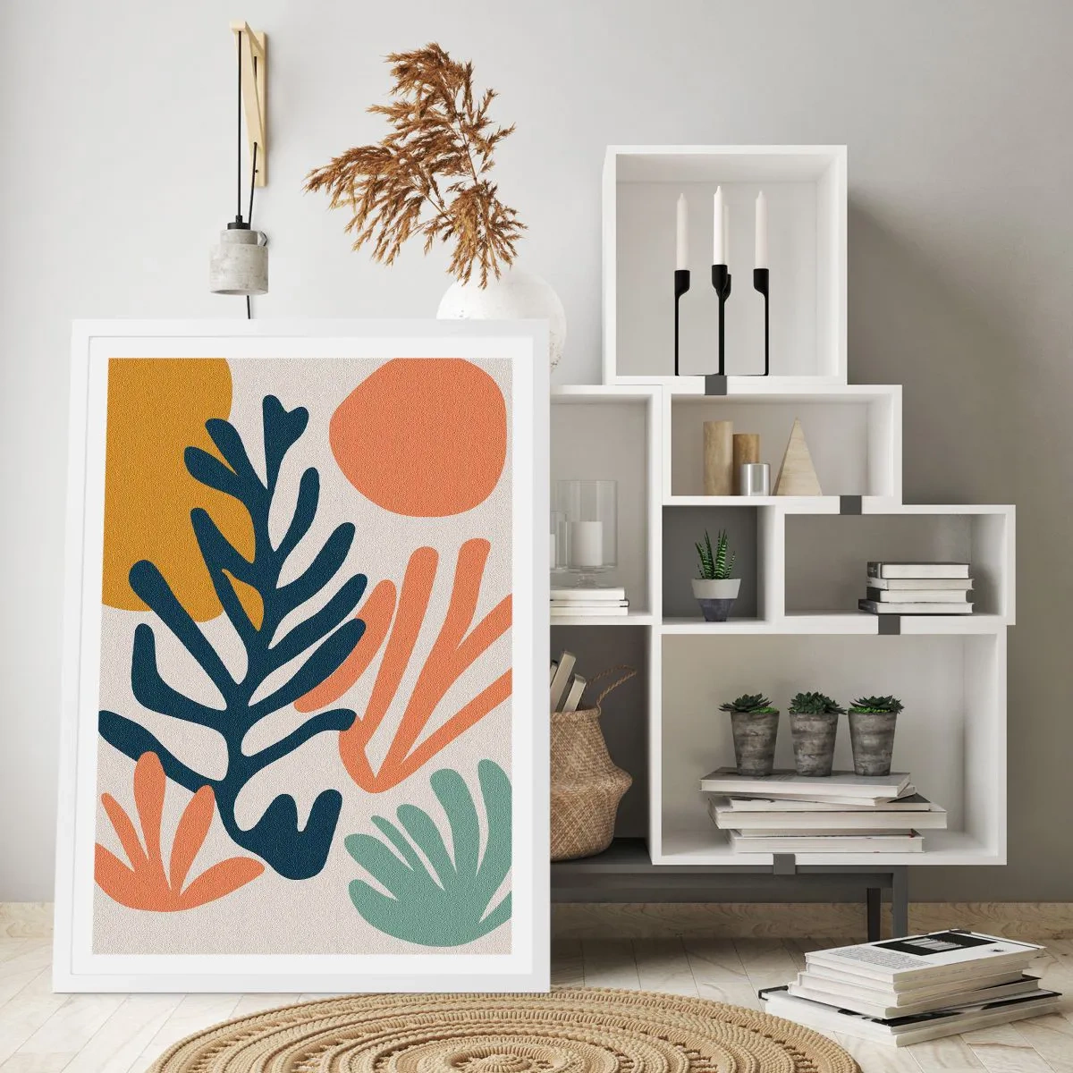 Poster in een witte lijst - Koraalzeeën - 30x40 cm