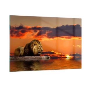 Schilderen op glas - Koning van de natuur - 120x80 cm