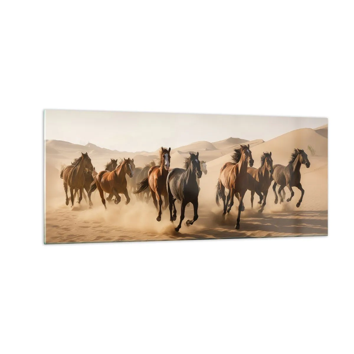 Schilderen op glas - Vrij als de wind - 100x40 cm