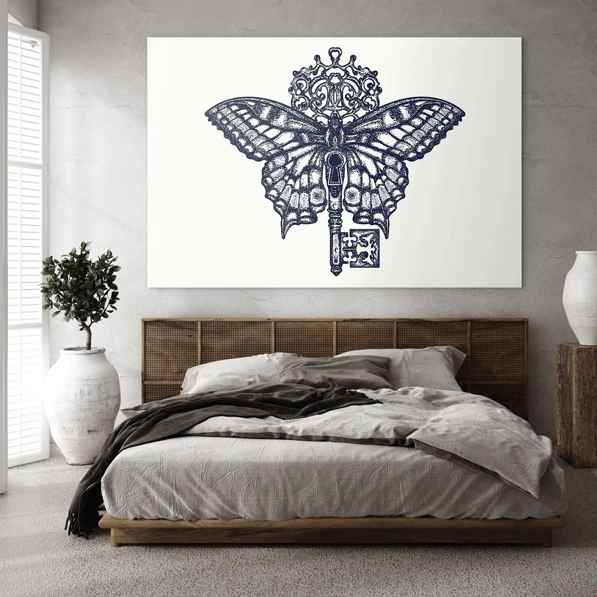 Schilderen op glas - Alle geheimen van het hart - 120x80 cm