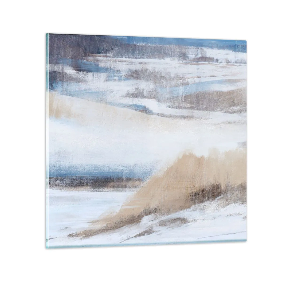 Schilderen op glas - Winterse compositie - 30x30 cm