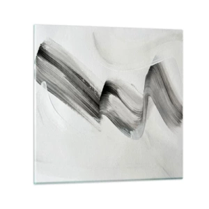 Schilderen op glas - Terloops voor de lol - 50x50 cm