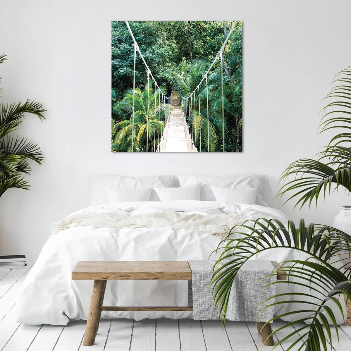 Schilderen op canvas - Welkom in de jungle! - 70x70 cm