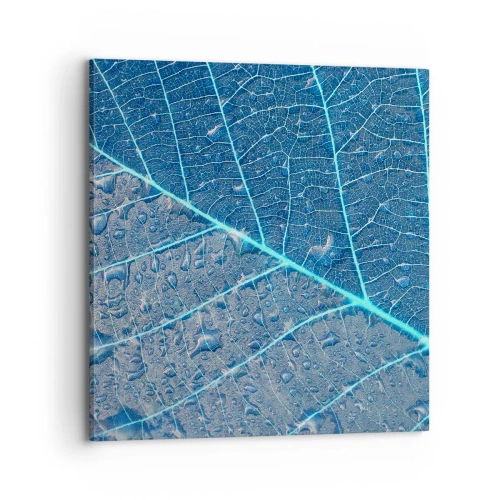 Schilderen op canvas - Leven in blauw - 70x70 cm