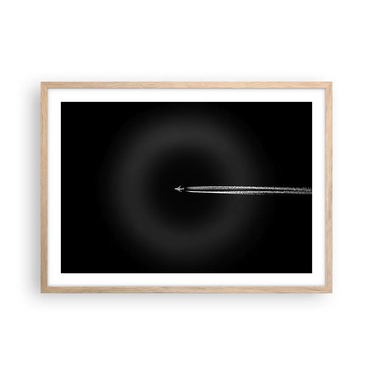 Een poster in een licht eiken lijst - Naar een andere dimensie - 70x50 cm