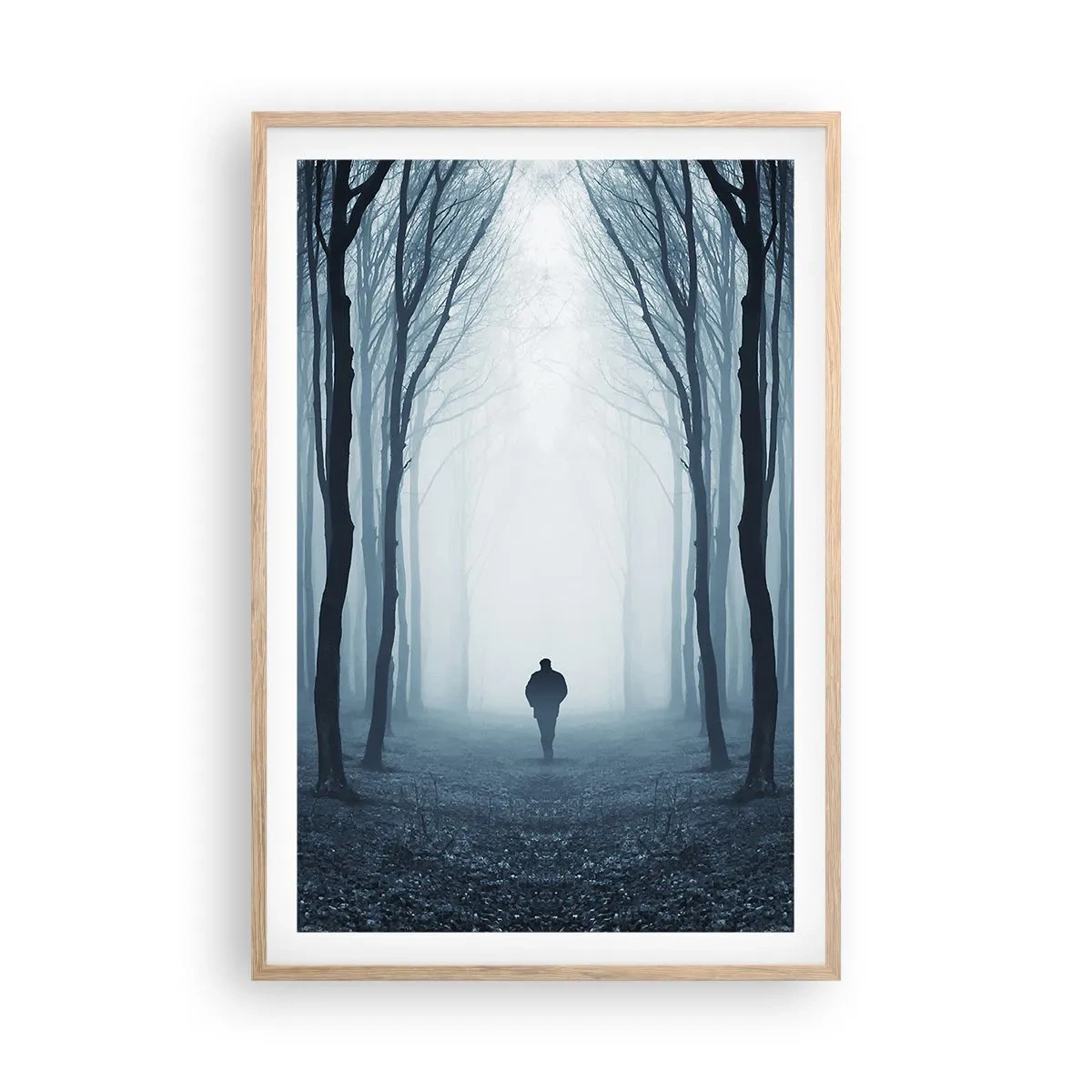 Een poster in een licht eiken lijst - En alles is eenvoudig en duidelijk - 61x91 cm