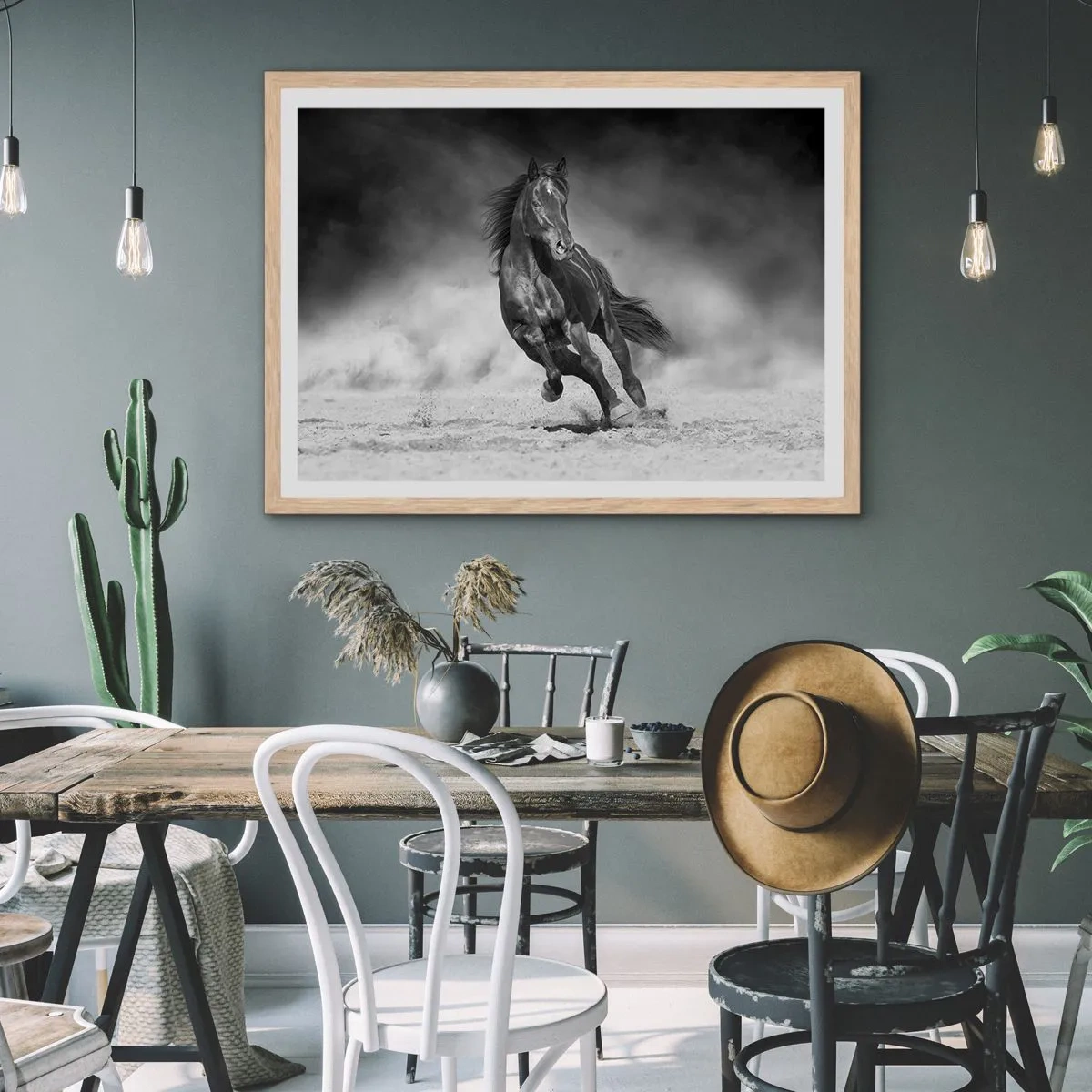 Een poster in een licht eiken lijst - De emir zelf waardig - 100x70 cm