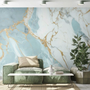 Zelfklevend Fotobehang Deluxe Sticker - Rijkdom van steen - Art-deco, Glamour, Marmer - 350x256 cm