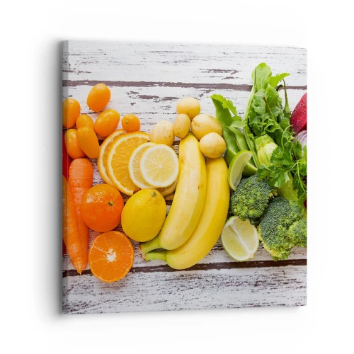 Schilderen op canvas - Het is niet genoeg? - 30x30 cm