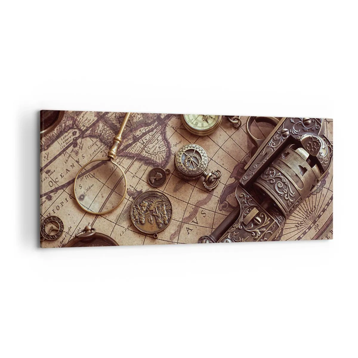 Schilderen op canvas - Avontuur roept - 120x50 cm