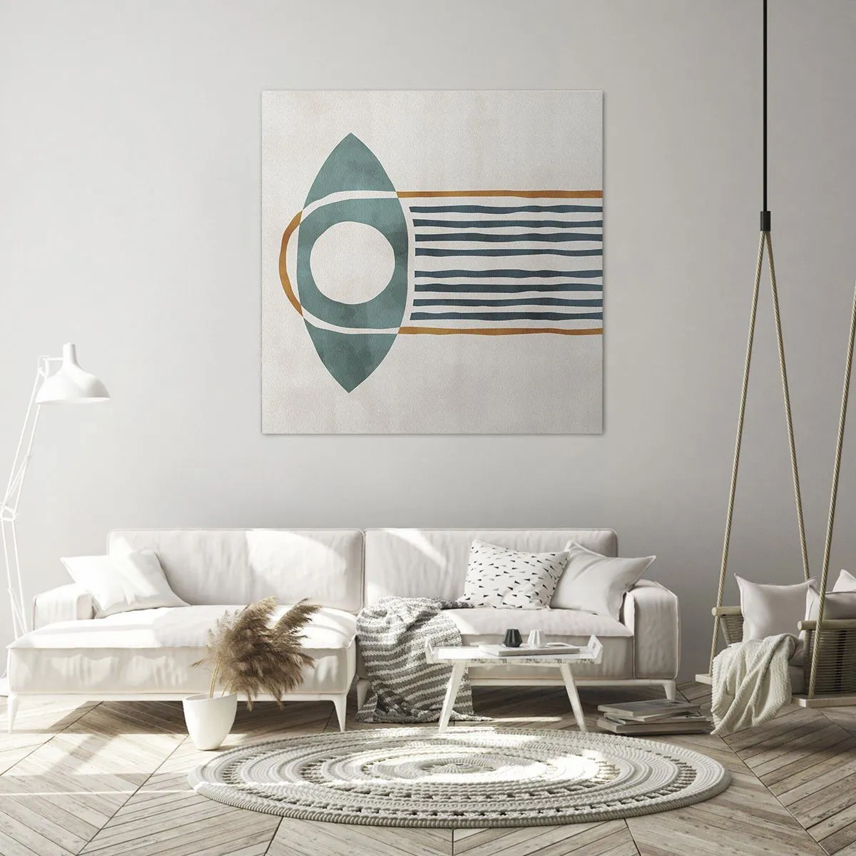 Schilderen op canvas - Tekens en rituelen - 50x50 cm