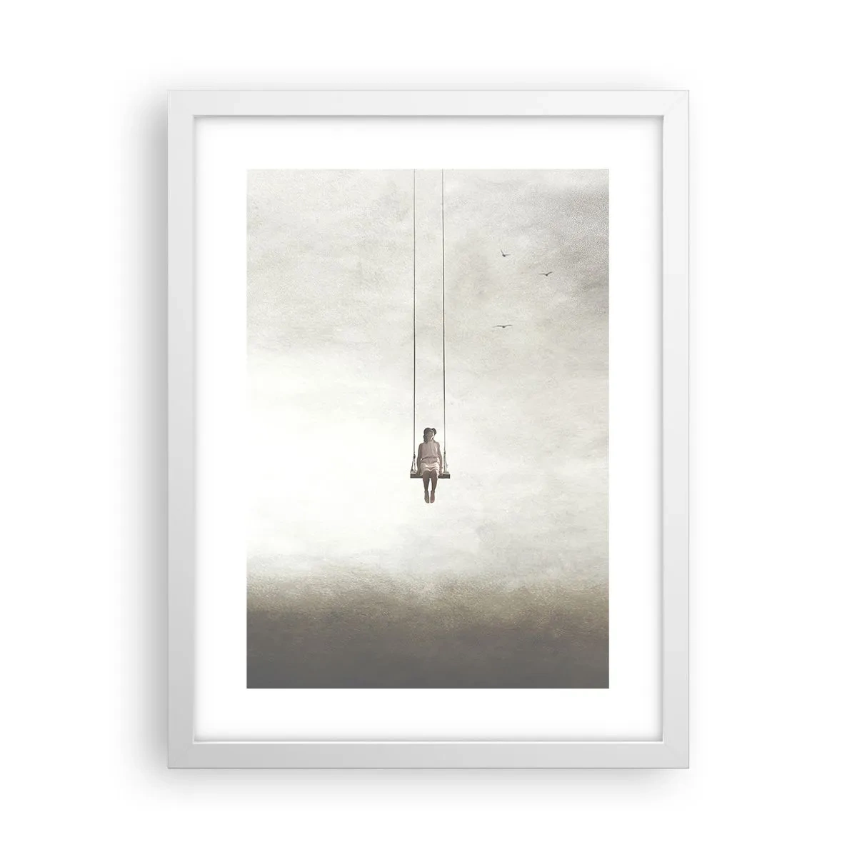 Poster in een witte lijst - Een kind in ons - 30x40 cm