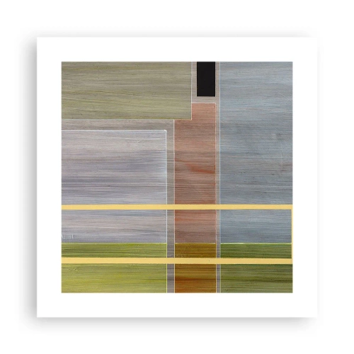 Poster - Eenvoudig en rustig - 40x40 cm