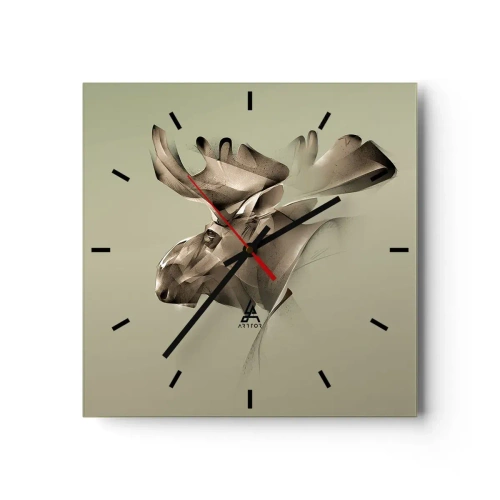 Wandklok - Klok - De zachte kracht van vrede - 30x30 cm