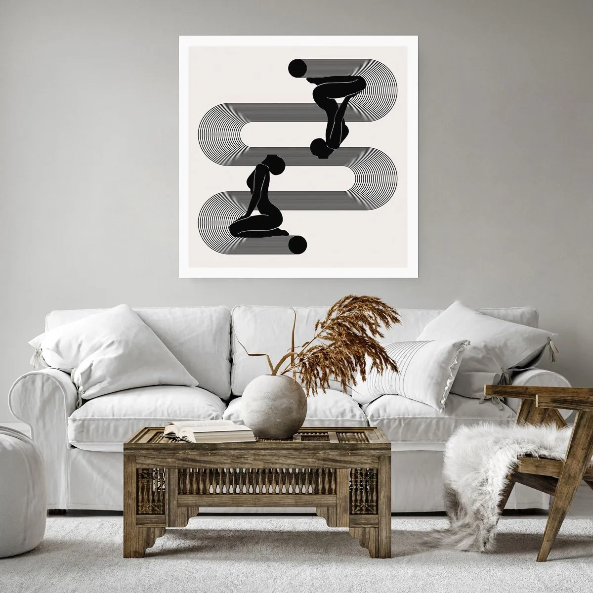 Poster - Sensuele symmetrie - 40x40 cm