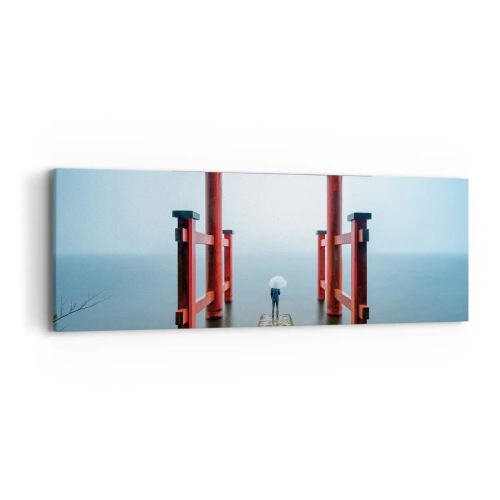 Schilderen op canvas - Japanse mijmering - 90x30 cm