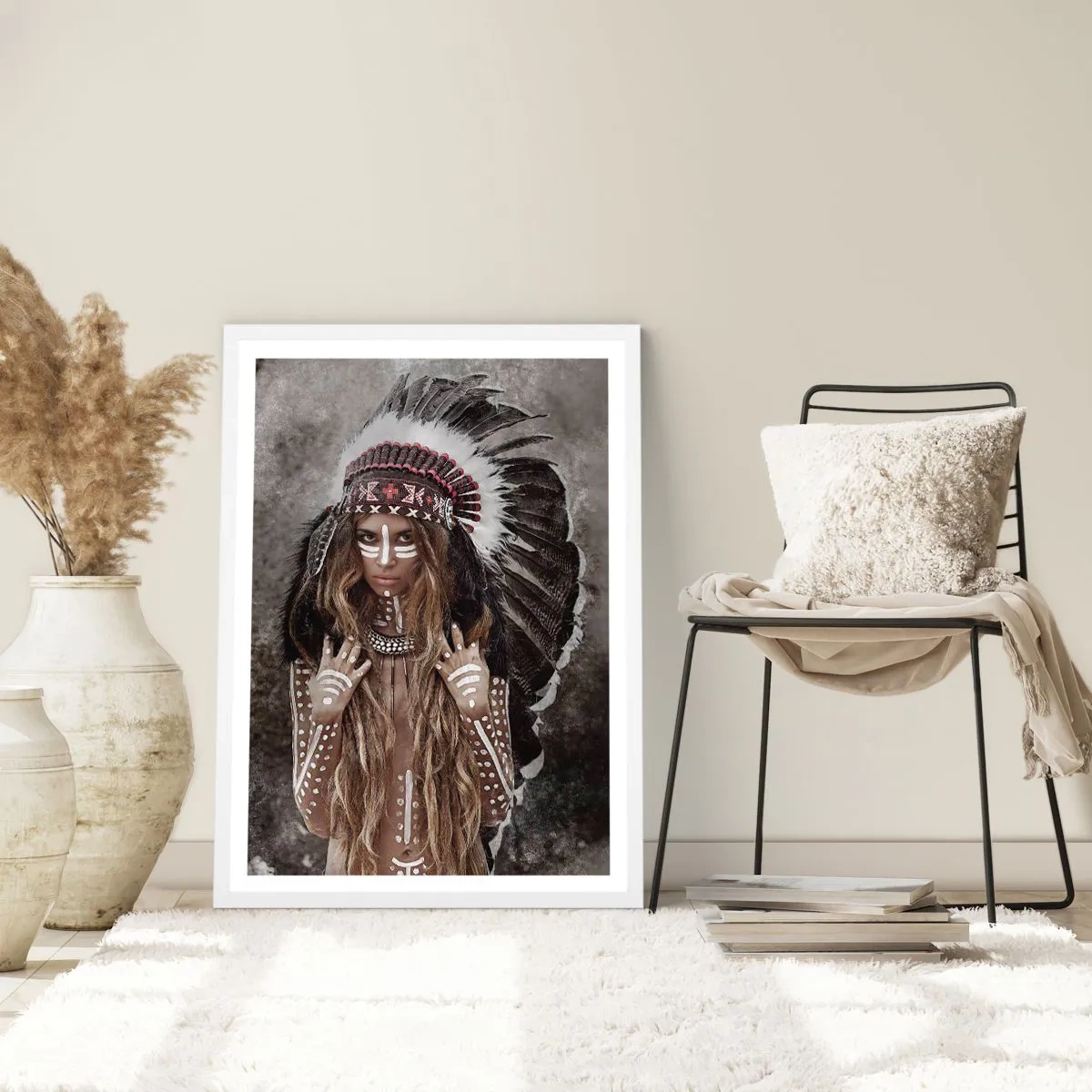 Poster in een witte lijst - Het geheim van de kracht van de stam - 30x40 cm