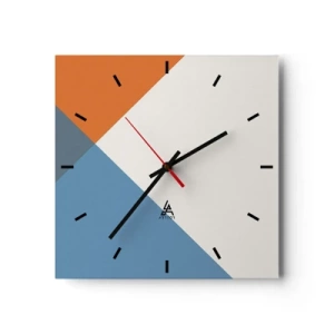 Wandklok - Klok - In een hoekje… - 30x30 cm