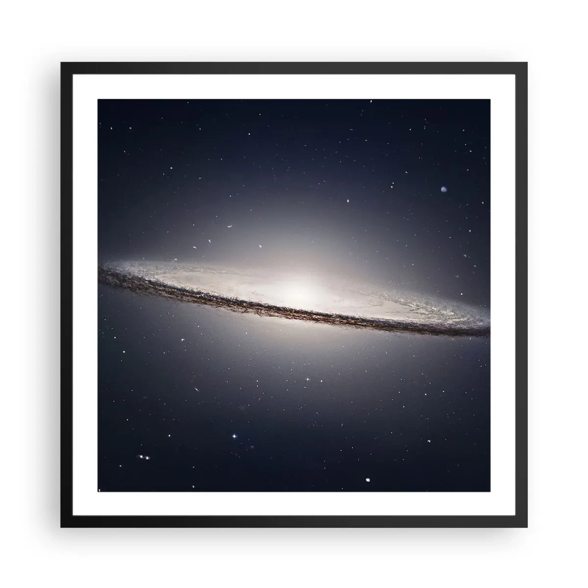 Poster in een zwarte lijst - Lang geleden, in een sterrenstelsel ver, ver weg... - 60x60 cm