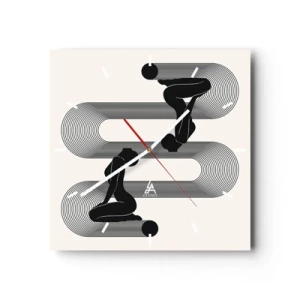 Wandklok - Klok - Sensuele symmetrie - 30x30 cm