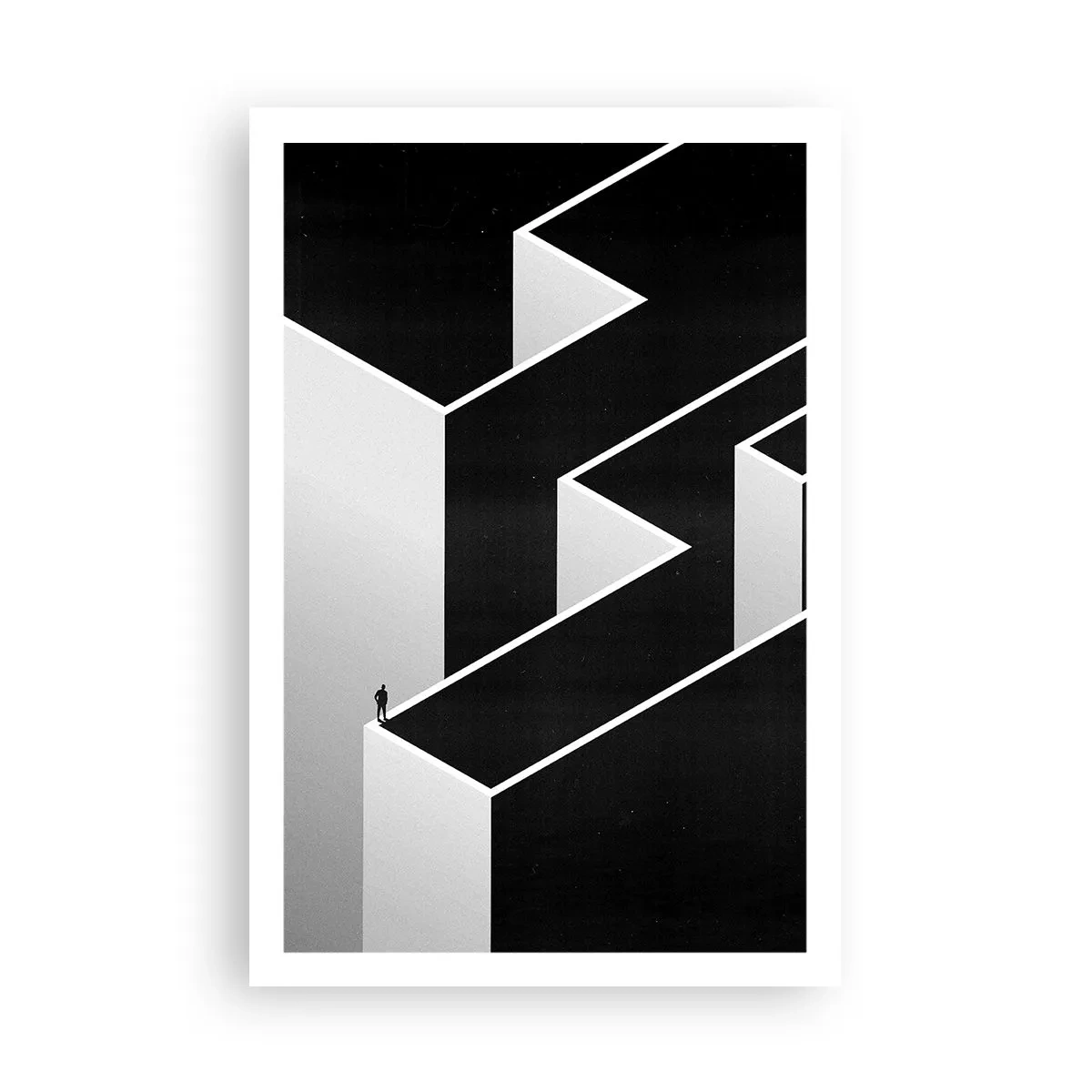 Poster - Eenzaamheid op de top - 61x91 cm