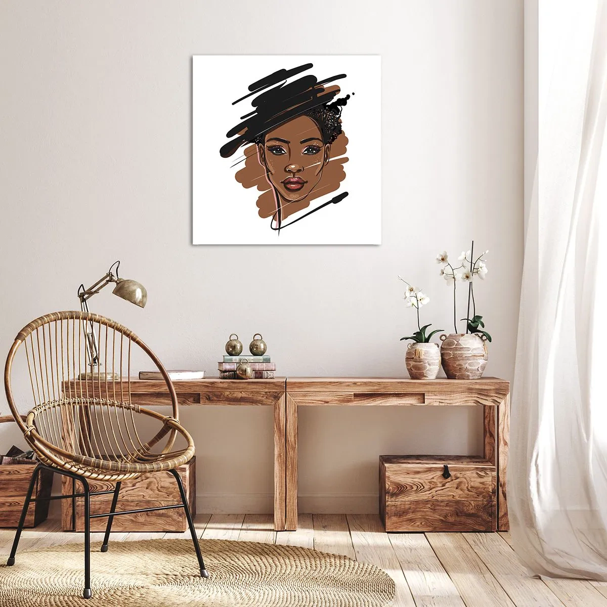 Schilderen op canvas - Zoet als chocolade - 40x40 cm