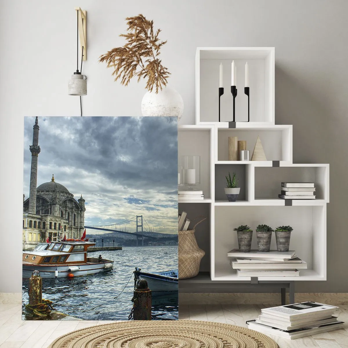 Schilderen op glas - Op de grens van de werelden - 80x120 cm