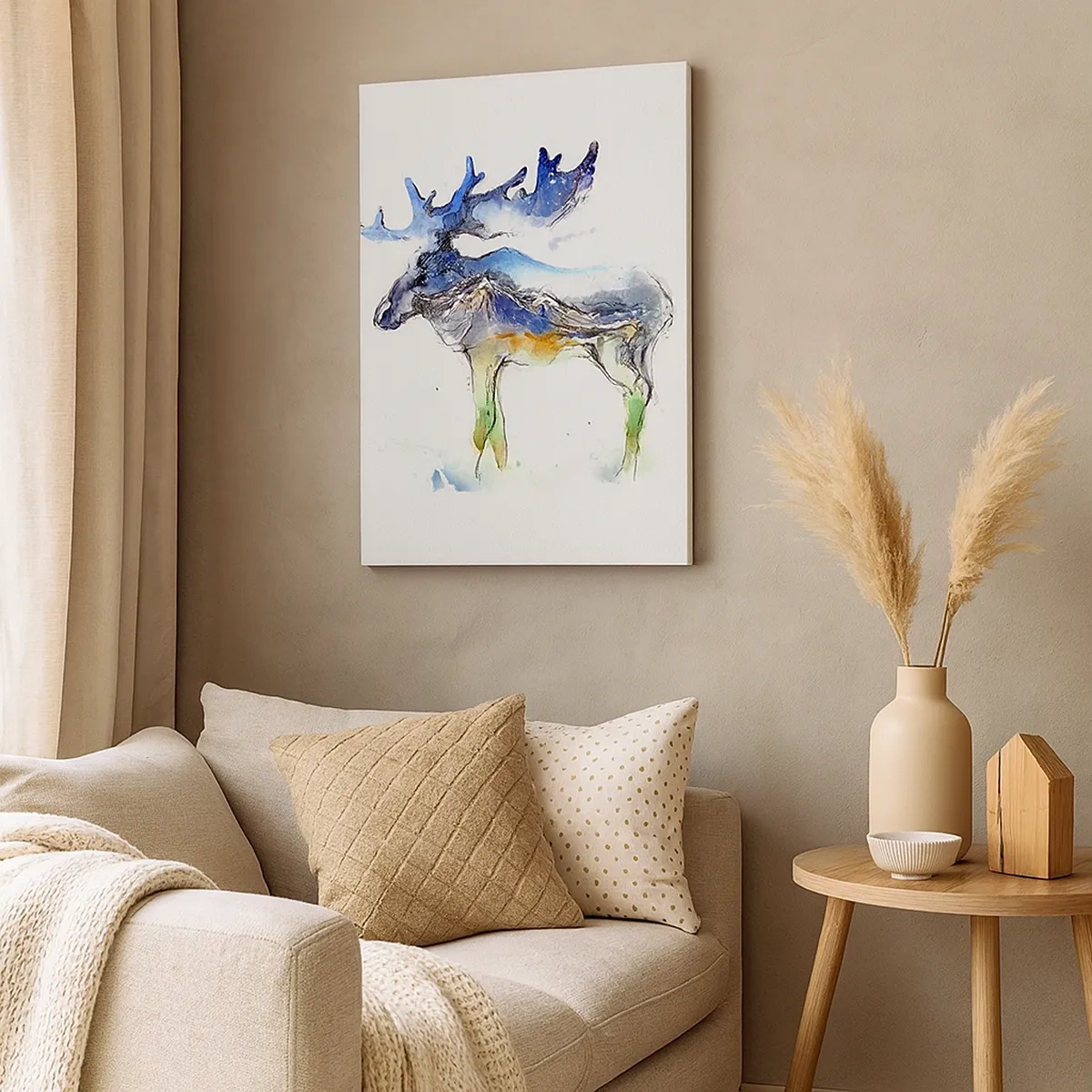 Schilderen op canvas - De held van een winters verhaal - 50x70 cm