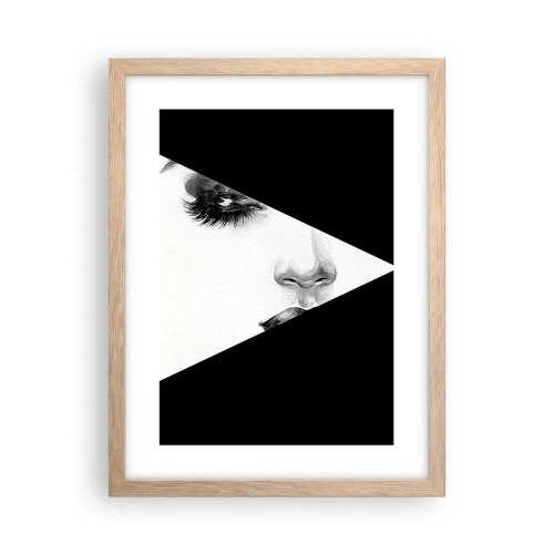 Een poster in een licht eiken lijst - Altijd niet ontdekt - 30x40 cm