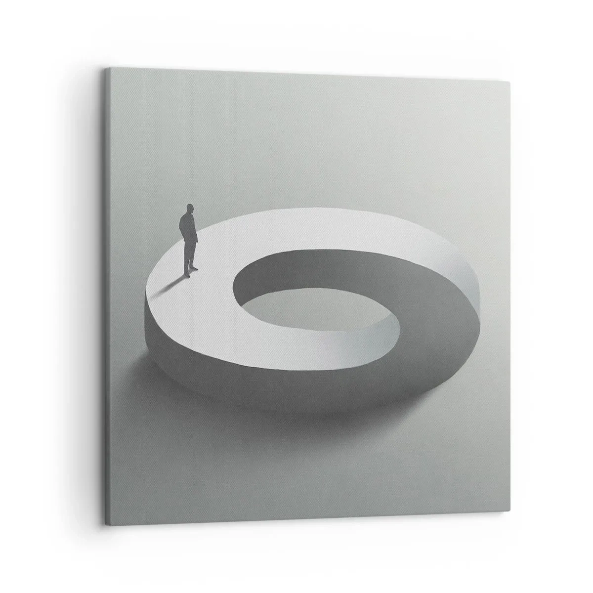 Schilderen op canvas - En wees hier slim - 50x50 cm