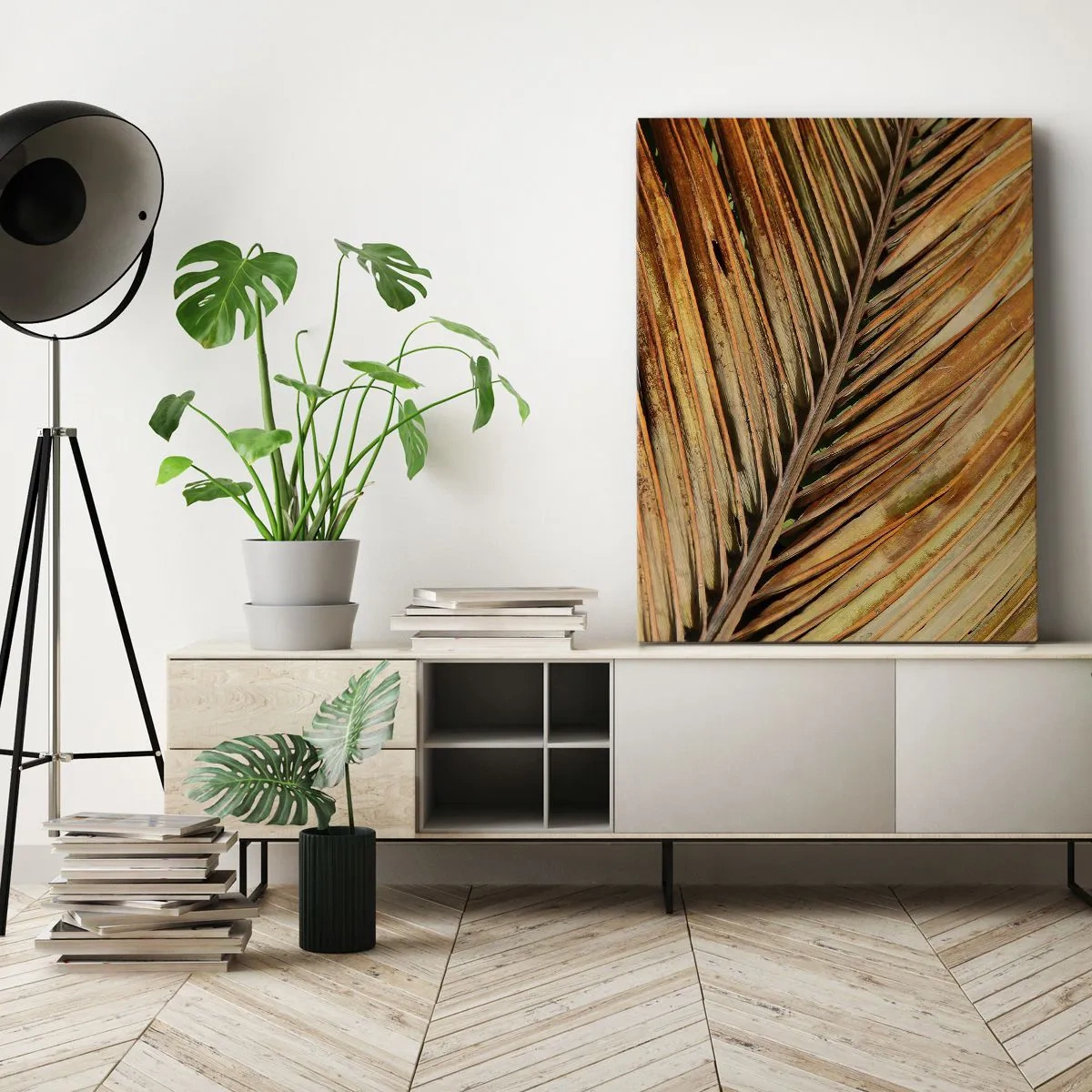 Schilderen op canvas - Kokos goud - 50x70 cm