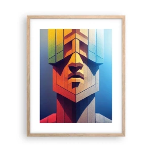 Een poster in een licht eiken lijst - Een man van principes - 40x50 cm