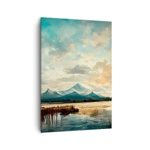 Schilderen op canvas - Onder bescherming van de hemel - 70x100 cm
