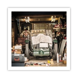 Poster - Terug naar het verleden - 60x60 cm