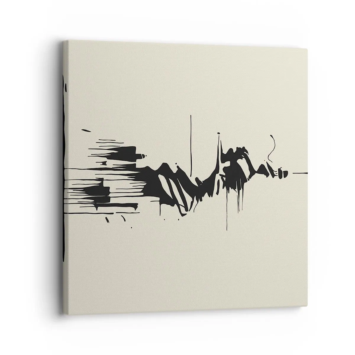Schilderen op canvas - Overhaaste abstractie - 30x30 cm