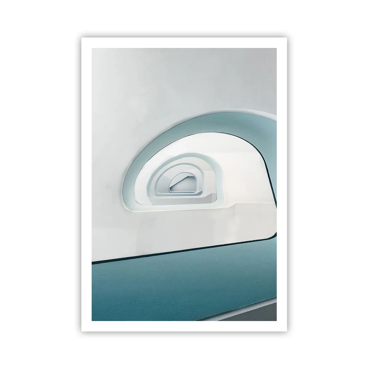 Poster - Naar de bodem van de blauwe - 70x100 cm