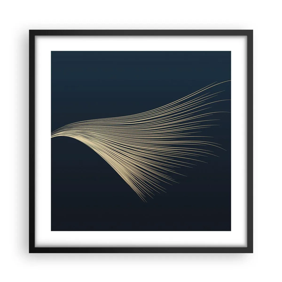 Poster in een zwarte lijst - Als het haar van een engel - 50x50 cm