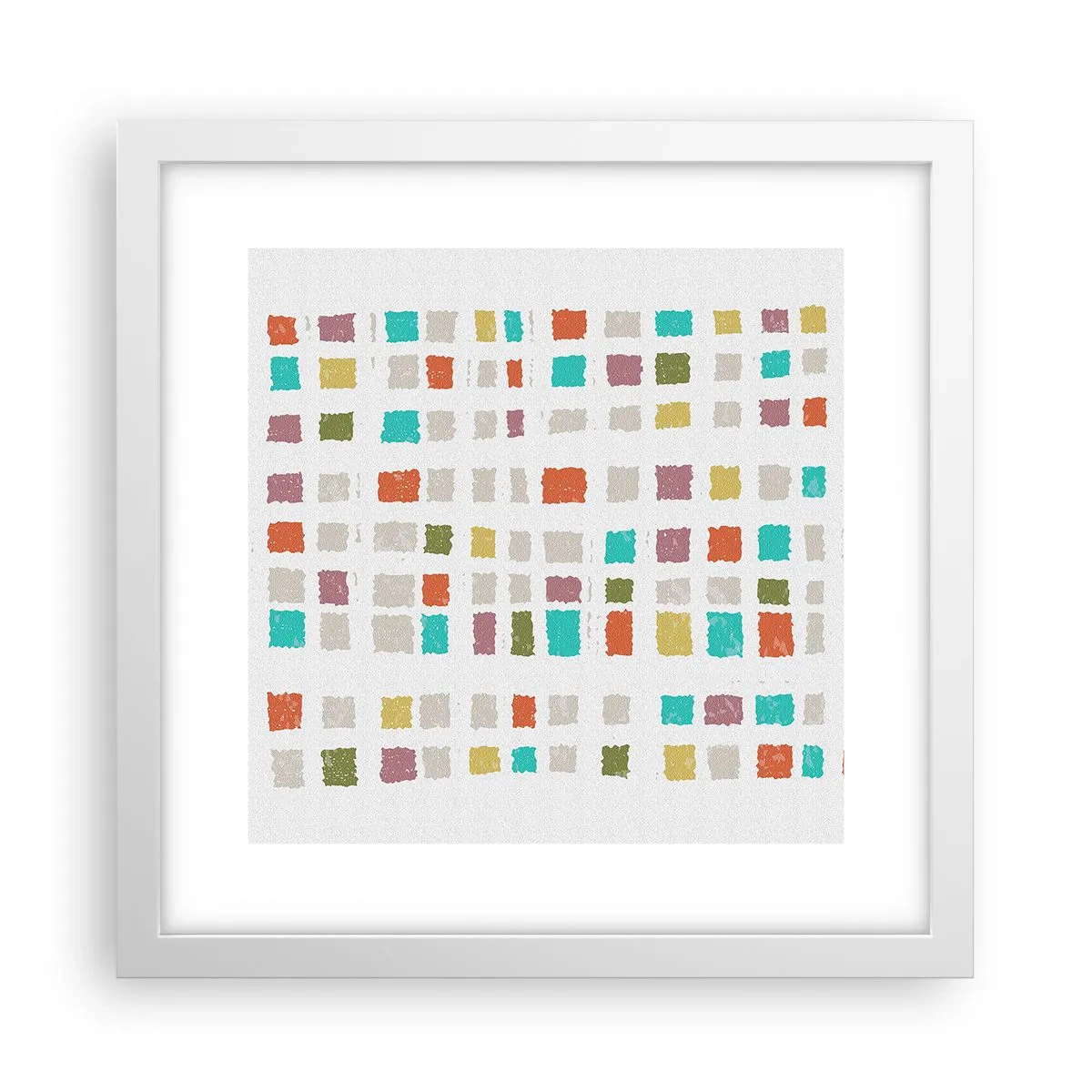 Poster in een witte lijst - Onbekend spel - 30x30 cm