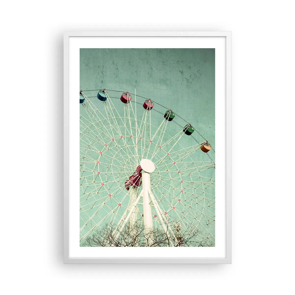 Poster in een witte lijst - Wij nodigen u uit om plezier te hebben - 50x70 cm