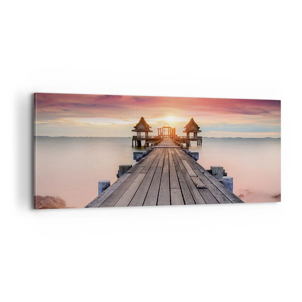 Schilderen op canvas - West in het Oosten - 100x40 cm