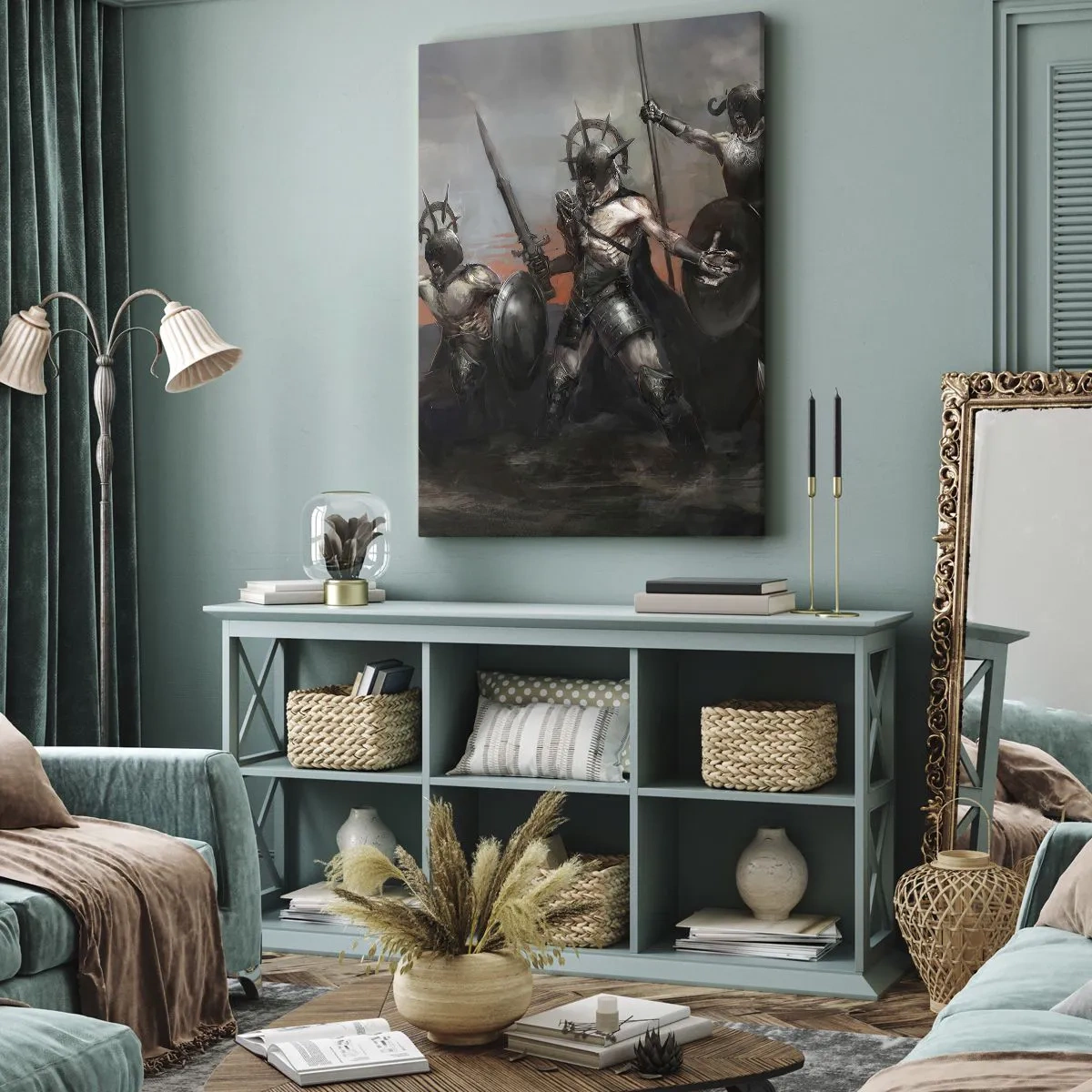 Schilderen op canvas - Met of op een schild - 50x70 cm