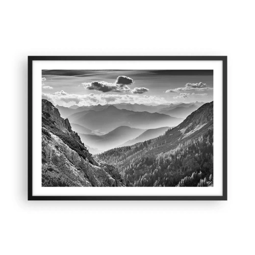 Poster in een zwarte lijst - Tot aan de horizon - 70x50 cm