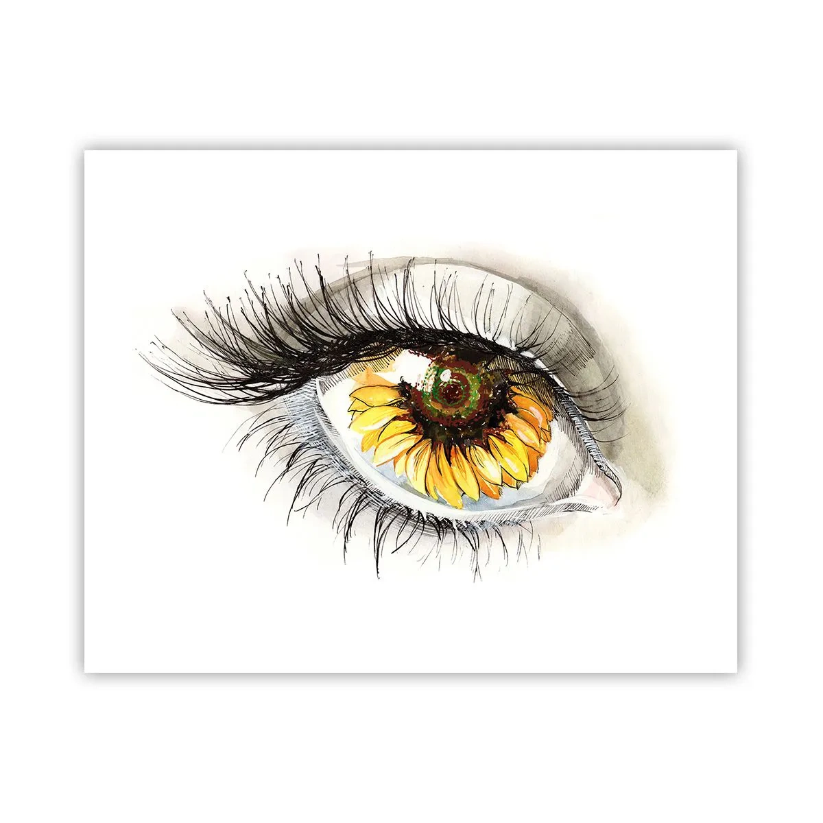 Poster - Een look zo warm als de zomer - 50x40 cm