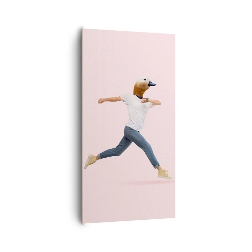 Schilderen op canvas - Een snufje absurditeit - 65x120 cm