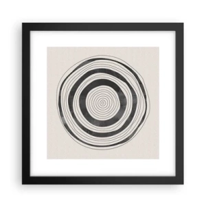 Poster in een zwarte lijst - Wat belangrijk is, is wat er tussenin zit - 30x30 cm