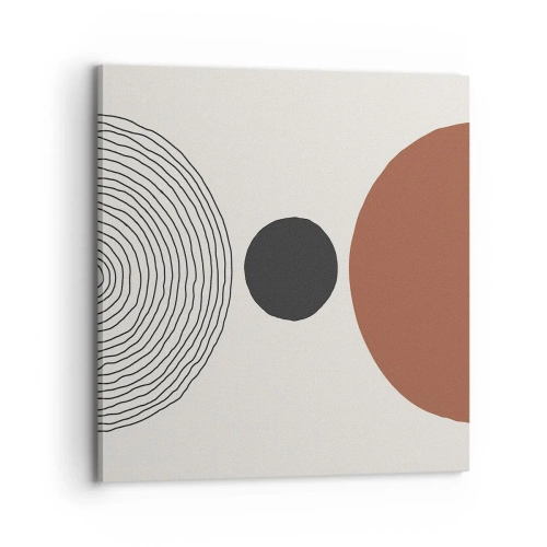 Schilderen op canvas - Het middelpunt van de aandacht - 70x70 cm