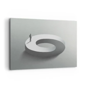 Schilderen op canvas - En wees hier slim - 100x70 cm