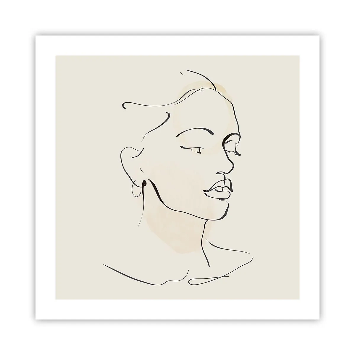 Poster - Een bepaalde lijn - 50x50 cm