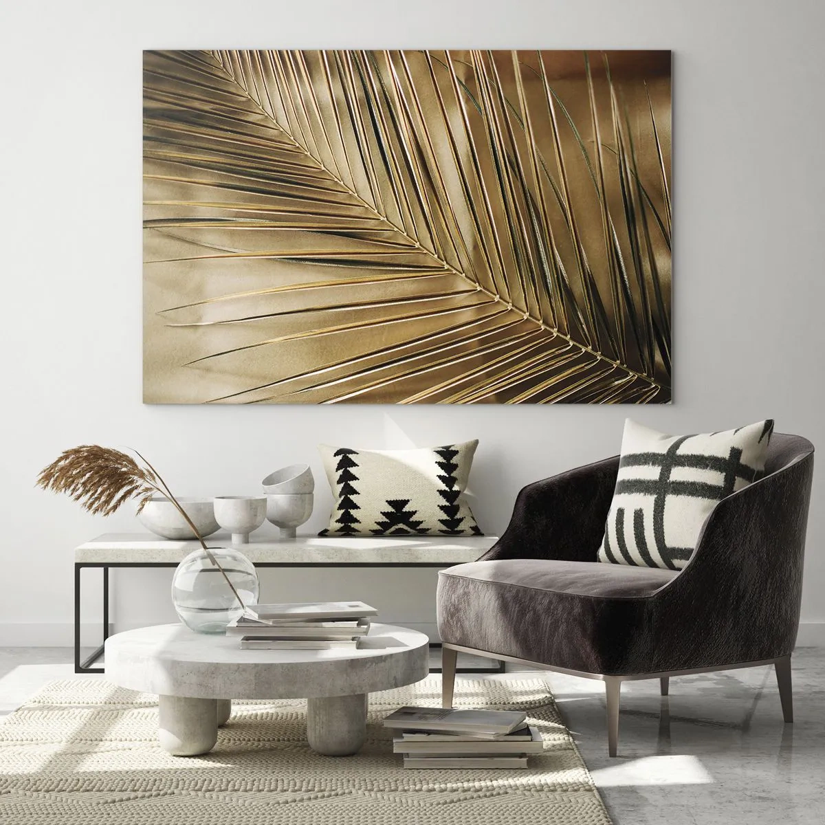 Schilderen op glas - Natuurlijke zuilengalerij - 100x70 cm